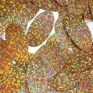 Peach Sequin Glitter Hologram Oval 1.5 inch Couture Paillettes Made in USA