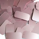 Rectangle Sequin 1.5" Pink Matte Silk Frost