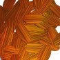 Orange Sequins City Lights Reflective Oval 1.5 inch Large Couture Paillettes