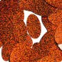 Orange Sequin Oval Glitter Hologram Reflective 1.5 inch Large Couture Paillette