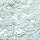 6mm Flat Loose Sequin Paillette Opaque French White Pearl Made in USA