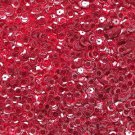 6mm Cup Sequins Red Wine Burgundy Transparent See-Thru. Made in USA