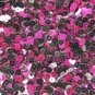 6mm Sequins Black / Fuchsia Pink Metallic. Made in USA