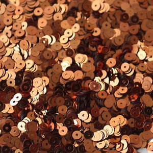 4mm Flat SEQUIN PAILLETTES ~ COPPER Premium  Metallic ~ Made in USA