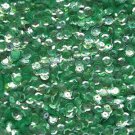 6mm Cup Sequins Green Crystal Rainbow Iris Iridescent. Made in USA