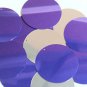 Purple Silver Metallic Sequins Round 2" Large Couture Paillettes
