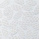 3D Crystal Clear Oval 1.5" Three Dimensional Reflector Rigid Sequin Paillettes