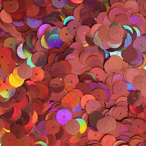10mm Flat SEQUIN Loose PAILLETTES ~ Deep SALMON ROSE PINK Shimmer Ultra Fine