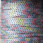 Sequin Stitched Trim 4mm ~ Multi Color Rich Fun Blend ~ Made in USA
