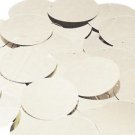 Silver Shiny Metallic Sequins Shiny Round 1.5" Large Couture Paillettes