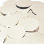 Silver Shiny Metallic Sequins Shiny Round 1.5" Large Couture Paillettes