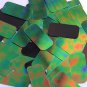 Green Jungle Rainbow Black Sequins Rectangle 1.5 inch Couture Paillettes