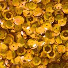 SEQUIN FACET 8mm Cup Loose PAILLETTE ~ Golden Orange Metallic ~ Made in USA