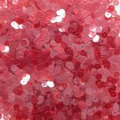 6mm Flat Loose Sequin Paillette Pink Coral Orange Transparent See-Thru