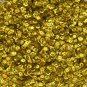 Cup Sequin 6mm Loose Yellow Laser Hologram Reflective Rainbow Made in USA