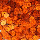 8mm Flat SEQUIN PAILLETTES ~ ORANGE Metallic Prism Multi Reflective ~Made in USA