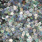 5mm Flat SEQUIN PAILLETTES ~ SILVER Multi Laser Hologram Metallic ~ Made in USA