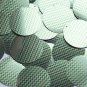 Round Sequin 1.5" Lime Green Silver Chevron Zig Zag Pattern Metallic