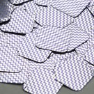 Square Diamond Sequin 1.5" Purple Silver Chevron Zig Zag Pattern Metallic