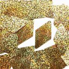 Sequins Gold Glitter Hologram Metallic Long Diamond 1.75" Large Paillettes
