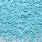 4mm Flat SEQUIN PAILLETTES ~ Opaque Pastel Light Blue Rainbow Iris