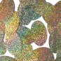 Gold Hologram Multi Reflective Metallic Sequins Oval 2" Large Couture Paillettes