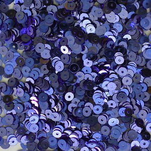 4mm Flat SEQUIN PAILLETTES ~ ROYAL BLUE  Metallic ~ Made in USA