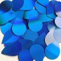 Blue Laser Sheen Reflective Sequins Teardrop 1.5" Large Couture Paillettes