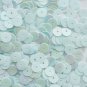 8mm Flat SEQUIN PAILLETTES ~ Opaque Light BLUE Rainbow Iris~ Made in USA.