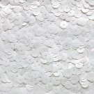 8mm Cup Sequins Facet Paillette ~ Oyster White ~ Made in USA