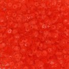 5mm Cup SEQUIN FACET Loose PAILLETTES ~ Fluorescent Fire Orange Transparent