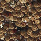 8mm Cup SEQUIN FACET Loose PAILLETTE ~ Metallic Deep Chocolate BROWN