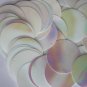 White Paillettes ~ 30mm ROUND SEQUIN Opaque Iris Rainbow Shiny ~ Made in USA