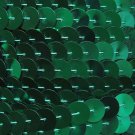 Sequin Trim 10mm Iron On Green Metallic. Made in USA