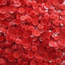 6mm Cup SEQUIN FACET PAILLETTES ~ Opaque RED Shiny ~ Made in USA