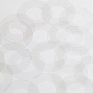Donut Ring Sequin 1.5" Crystal Clear Transparent See-Thru