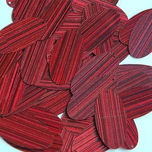 Wine Red Sequins City Lights Reflective Oval 1.5 inch Large Couture Paillettes