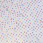Long Diamond Sequin 1.75" Multicolor Polka Dot on White Opaque