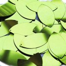 Lime Green Metallic Navette Leaf Sequins 1.5 inch Couture Paillettes