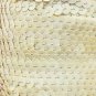 Lt Beige Iris Rainbow Sequin Trim 6mm 1/4" wide stitched Strung by the yard 15'