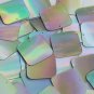 Silver Lazersheen Sequin Reflective Square 30mm ( 1.25 inch ) Couture Paillettes