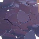 Navy Blue Metallic Sequins Teardrop 1.5 inch Large Couture Paillettes