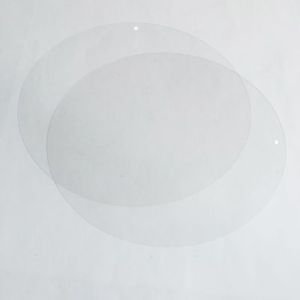 Round 6" Sequins Crystal Clear Transparent See-Thru