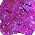 Purple Glitter Sparkle Sequins Rectangle 1.5 inch Couture Paillettes