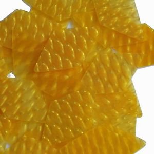 3D Yellow Long Sequin Diamond 1.75 inch Dimensional Reflector Paillettes