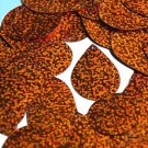 Orange Sequin Teardrop Glitter Hologram 1.5 inch Large Couture Paillette