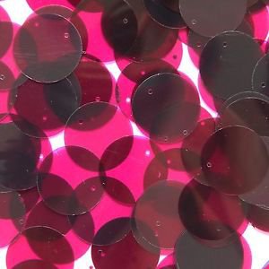 20mm Sequins Red Wine Burgundy Transparent See-Thru. Made in USA