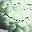 Square Diamond Sequin 1.5" Lime Green Silver Chevron Zig Zag Pattern Metallic