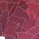 Burgundy Wine Red Shiny Metallic Fishscale Fin 1.5" Couture Sequin Paillettes