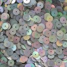 Silver SEQUINS 8mm flat PAILLETTES ~ SILVER LAZERSHEEN Reflective  ~ Made in USA